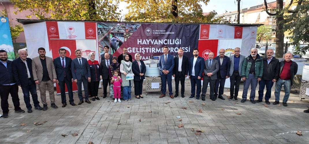 DÜZCE’DE SÜT SOĞUTMA TANKLARI ÜRETİCİYLE BULUŞTU