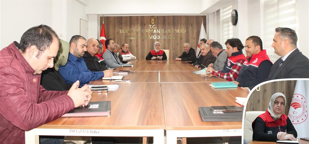 2025 YILI TARIMSAL FAALİYETLERİ DEĞERLENDİRME TOPLANTISI ZİRAAT ODASI BAŞKANLARIYLA GERÇEKLEŞTİRİLDİ