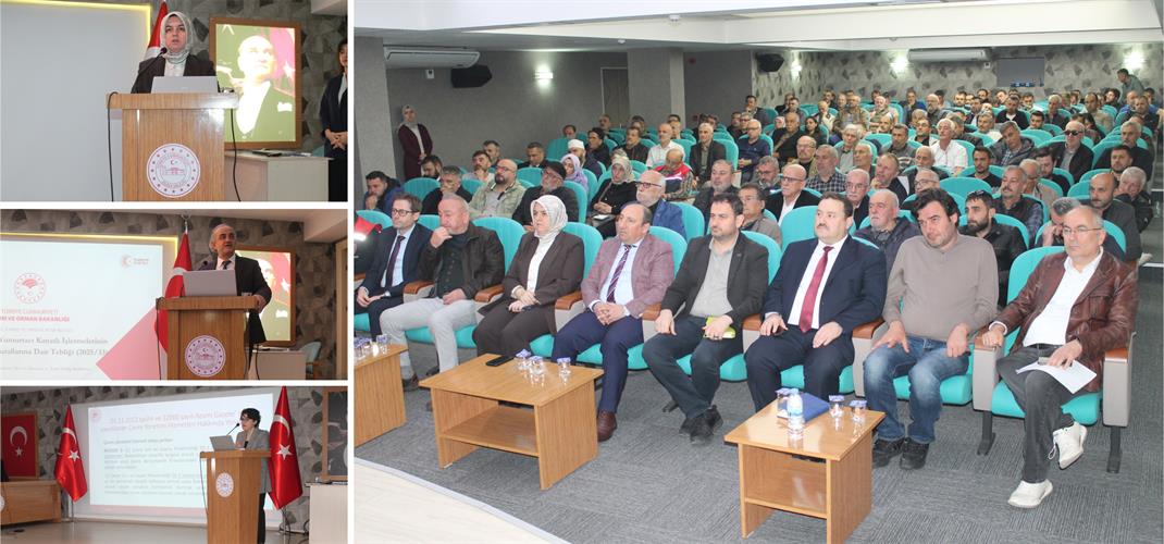 DÜZCE’DE TİCARİ KANATLI İŞLETMELERİNE YÖNELİK BİLGİLENDİRME TOPLANTISI DÜZENLENDİ